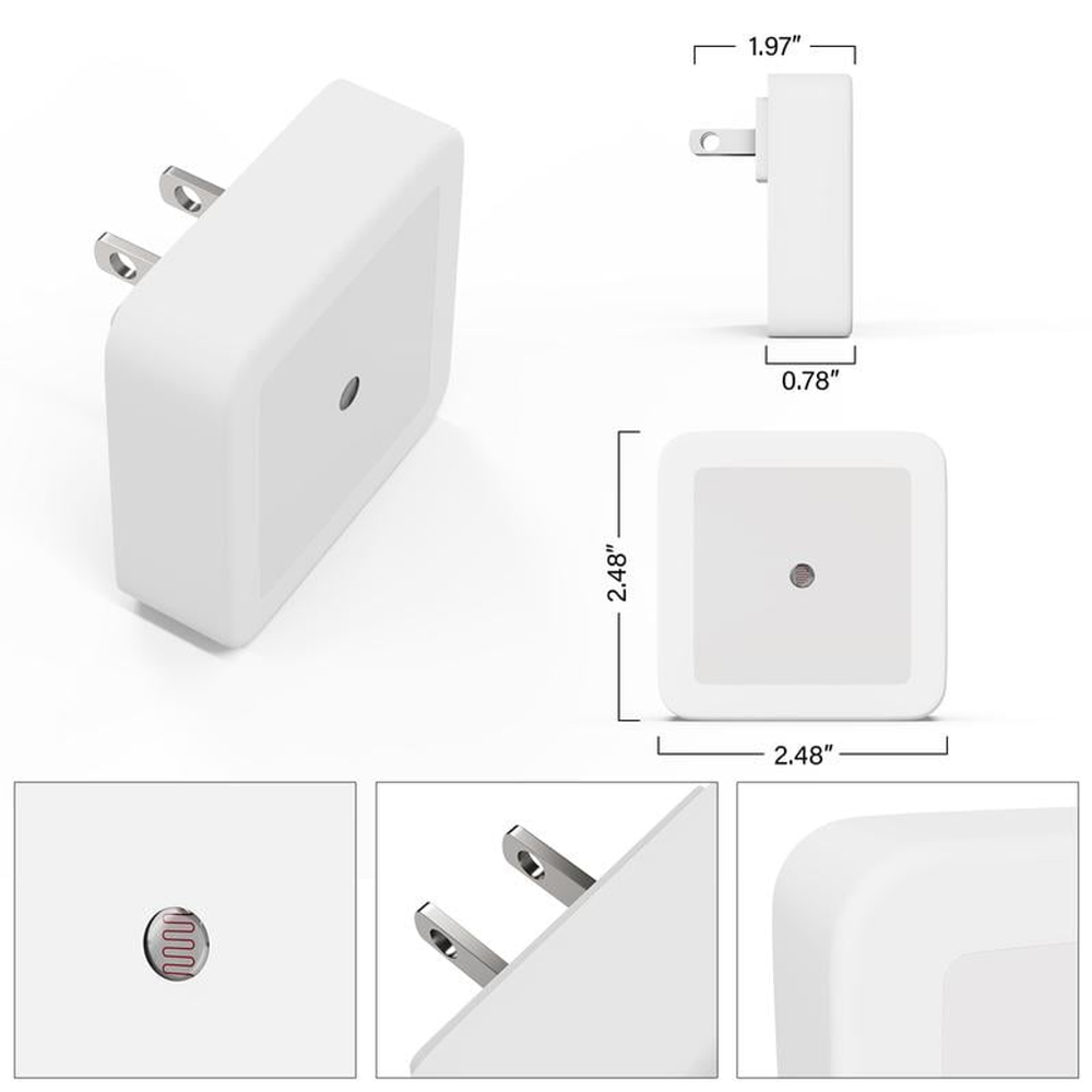 💡6-Pack Plug-in LED Night Lights